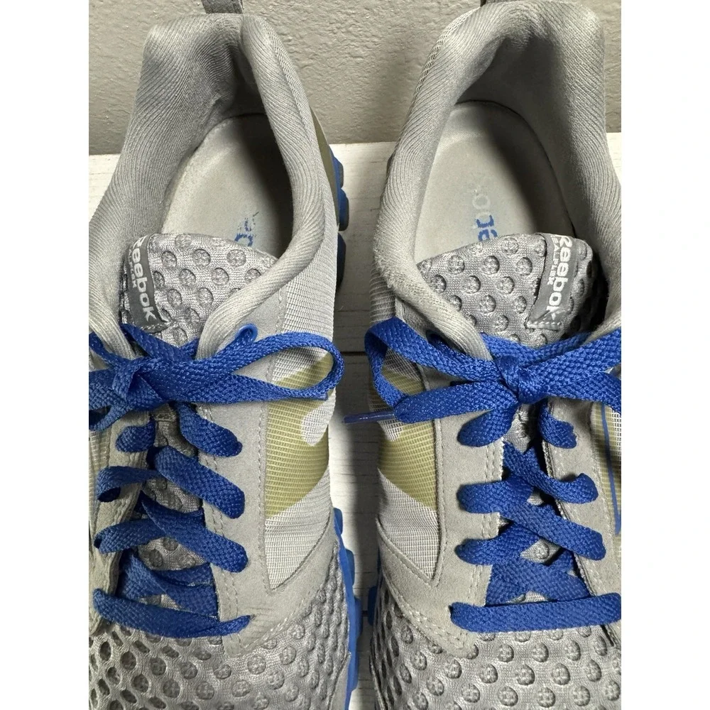 Reebok Men's RealFlex Strength Transition Training Shoes Gray Royal Blue Size 11